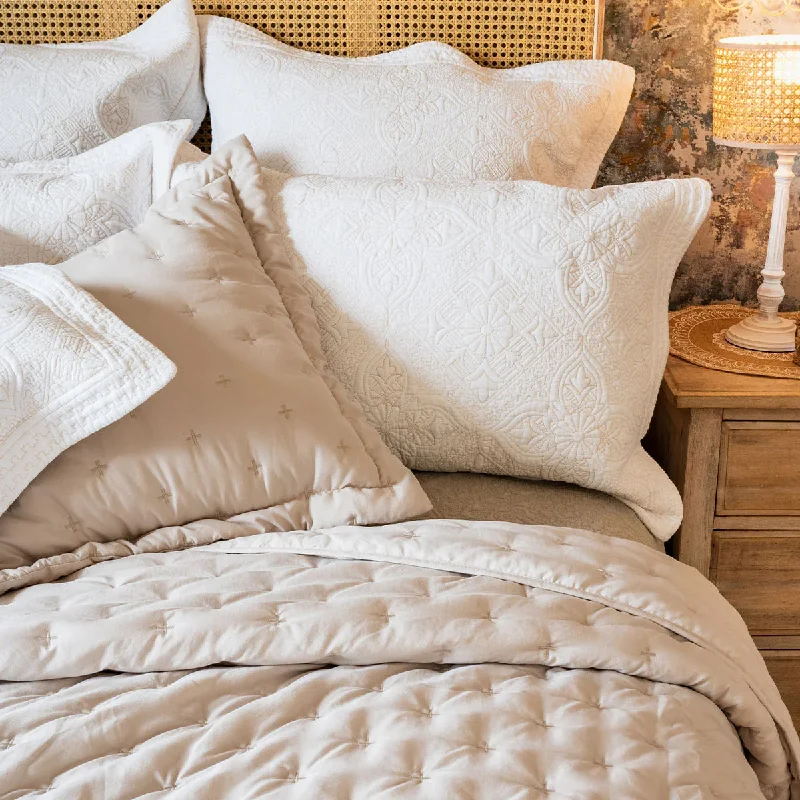 southwestern style bedspreads with native american patterns for a cultural touchPortofino Oatmeal Pillowshams and Cushions