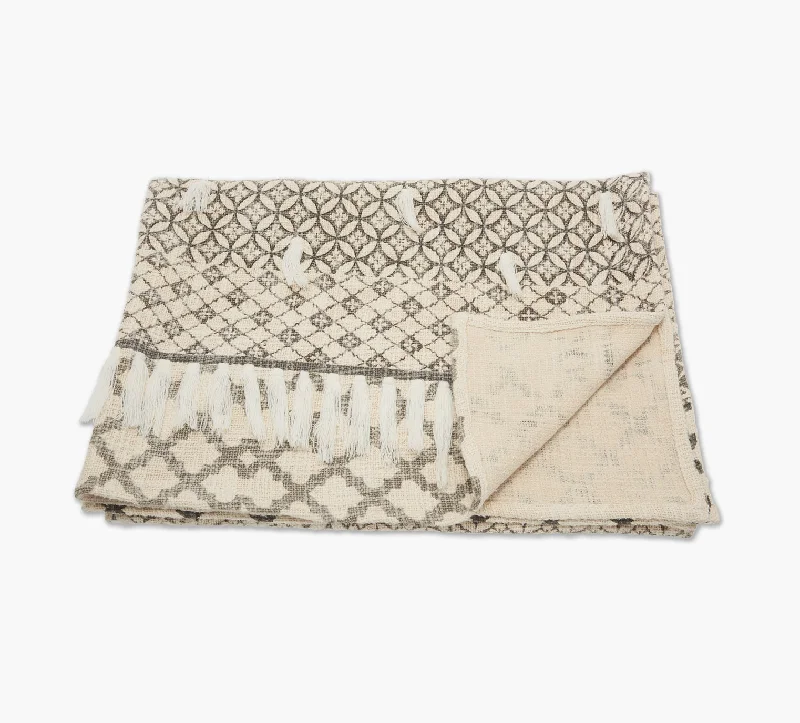 Cashmere blankets for ultimate softness and luxuryPrinted Natural Throw 50 x 60