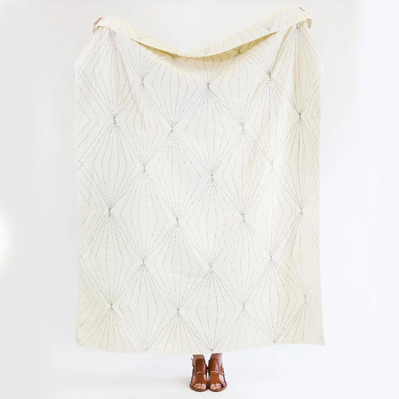 Recycled polyester blankets for an eco - conscious optionPrism Quilt Throw