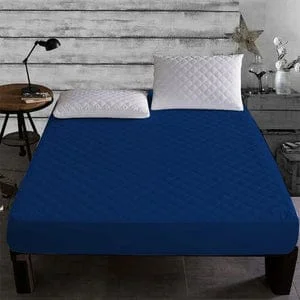 Bamboo - charcoal infused mattresses for odor absorptionQuilted Waterproof Mattress Protector (Navy Blue) Bamboo - charcoal infused mattresses for odor absorptionQuilted Waterproof Mattress Protector (Navy Blue)