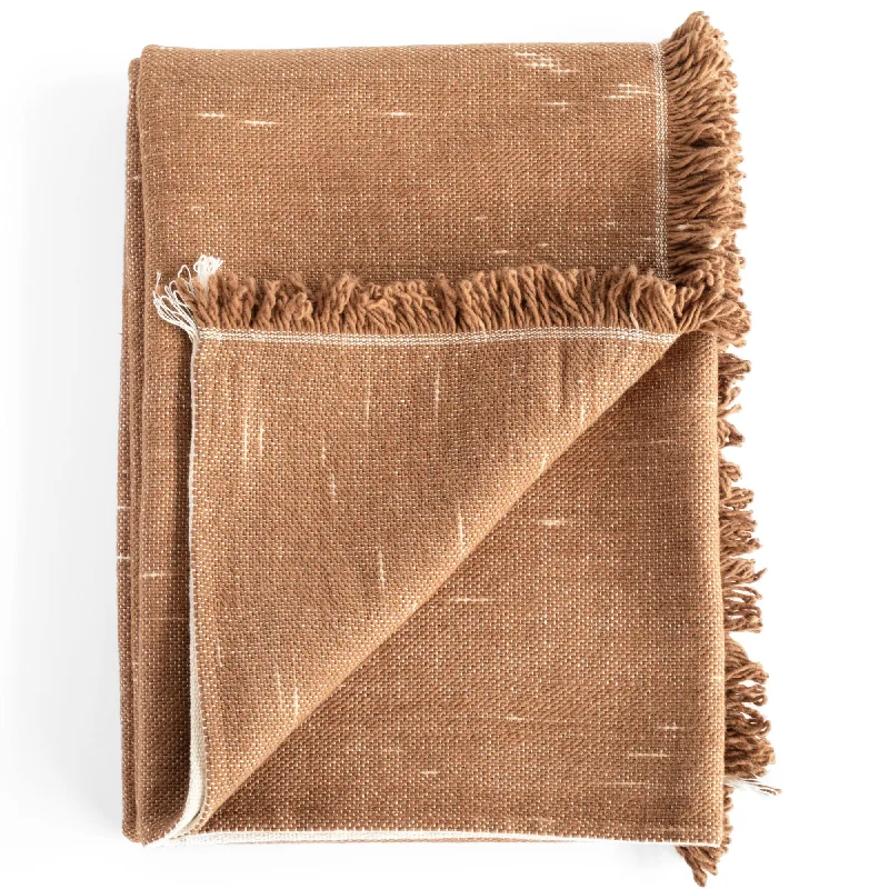 Recycled polyester blankets for an eco - conscious optionRafael Throw Blanket, Cork Recycled polyester blankets for an eco - conscious optionRafael Throw Blanket, Cork