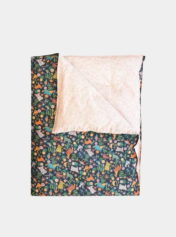 asian - inspired bedspreads with traditional motifs such as cherry blossoms or dragons for a zen atmosphereFOLK TAILS & CAPEL PINK Liberty Reversible Heirloom Quilt asian - inspired bedspreads with traditional motifs such as cherry blossoms or dragons for a zen atmosphereFOLK TAILS & CAPEL PINK Liberty Reversible Heirloom Quilt