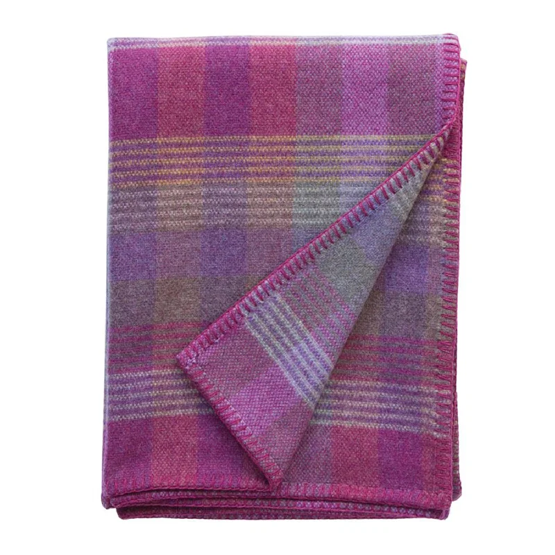 Mohair blankets with a unique sheen and softnessRhostir (Heathland) Welsh Blanket