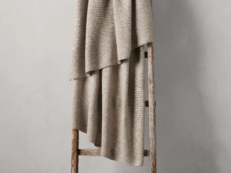 Fleece blankets for a cozy and plush textureRib Knit Throw