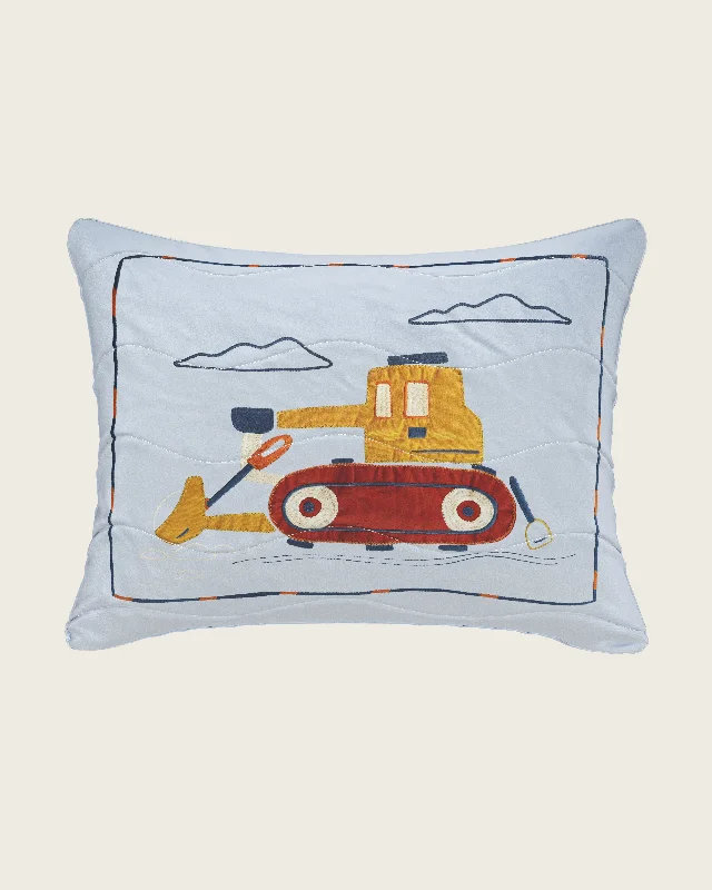 Hypoallergenic down duvets with special treatment for allergy sufferersRoad Work Embroidered Pillow Sham Hypoallergenic down duvets with special treatment for allergy sufferersRoad Work Embroidered Pillow Sham