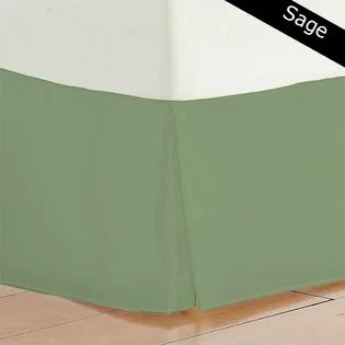 Bed skirts for adjustable - height bedsBed skirts for beds with a leather - upholstered frame11 Inches Drop Bed Skirt Sage Solid Egyptian Cotton 1000TC Bed skirts for adjustable - height bedsBed skirts for beds with a leather - upholstered frame11 Inches Drop Bed Skirt Sage Solid Egyptian Cotton 1000TC