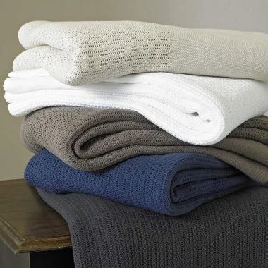 Linen blankets with a rustic and textured lookSingle Bed 100% Cotton Cellular Blanket Linen blankets with a rustic and textured lookSingle Bed 100% Cotton Cellular Blanket