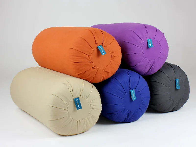 Soft Bolsters for Comfortable TV Watching on the CouchSolid Color Round Bolsters