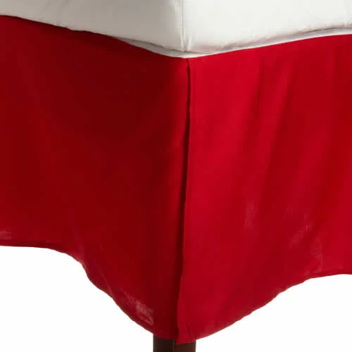 Bed skirts for beds with a fabric - covered frameBed skirts for beds with a non - standard frame12 Inches Drop Bed Skirt Solid Red Egyptian Cotton 1000TC Bed skirts for beds with a fabric - covered frameBed skirts for beds with a non - standard frame12 Inches Drop Bed Skirt Solid Red Egyptian Cotton 1000TC