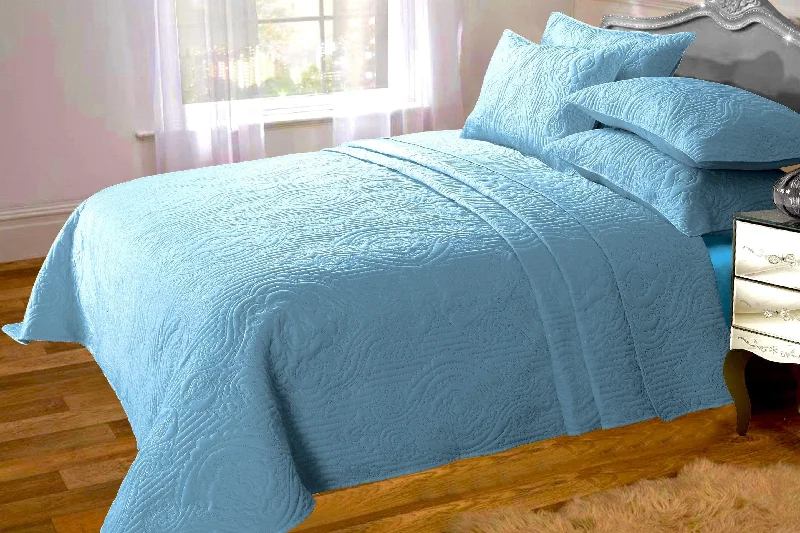 mid - century modern bedspreads with iconic shapes and colors for a stylish spaceSorrento Luxurious Embossed Quilted Bedspread Set with Versatile Comfort Ideal for Sofa or Bedding Available in Multiple Colours and Sizes by OLIVIA ROCCO mid - century modern bedspreads with iconic shapes and colors for a stylish spaceSorrento Luxurious Embossed Quilted Bedspread Set with Versatile Comfort Ideal for Sofa or Bedding Available in Multiple Colours and Sizes by OLIVIA ROCCO