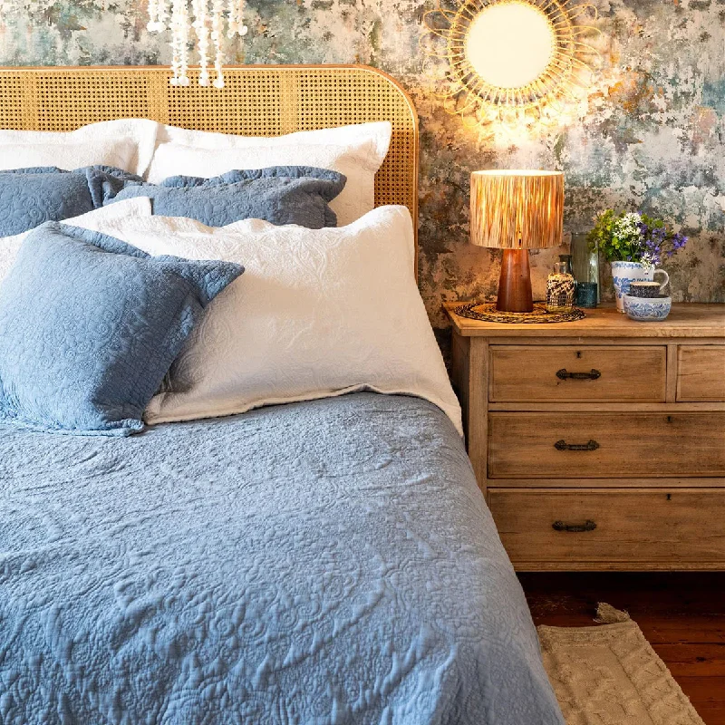 modern minimalist bedspreads for contemporary bedroomsStonewash Cotton Cornflower Blue Bedspread modern minimalist bedspreads for contemporary bedroomsStonewash Cotton Cornflower Blue Bedspread