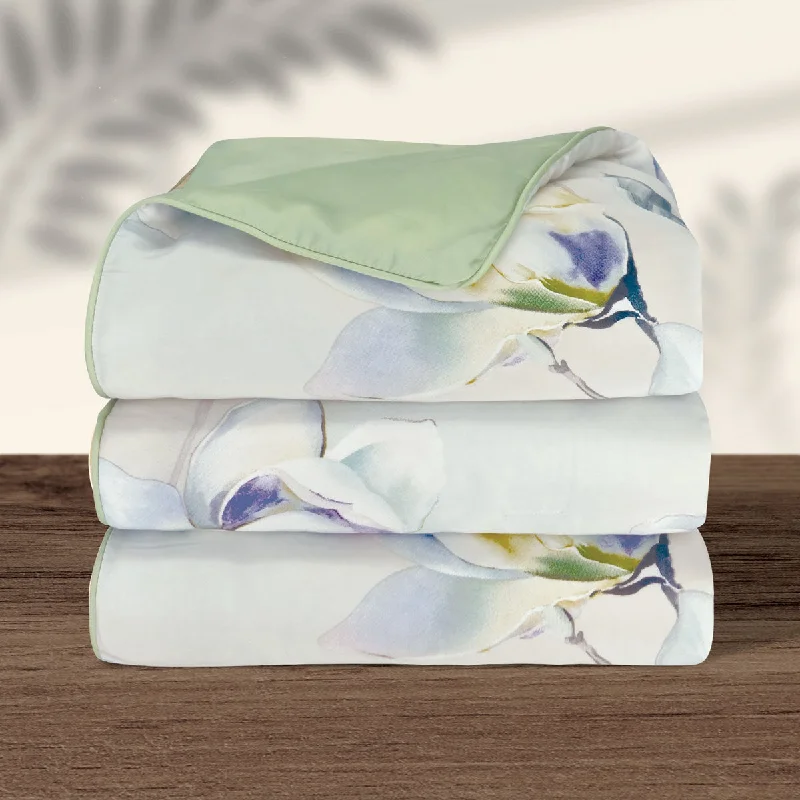 Synthetic - filled comforters like polyester for affordability and hypoallergenic propertiesSuzanne Sobelle Melia Comforter, Soft Green Synthetic - filled comforters like polyester for affordability and hypoallergenic propertiesSuzanne Sobelle Melia Comforter, Soft Green