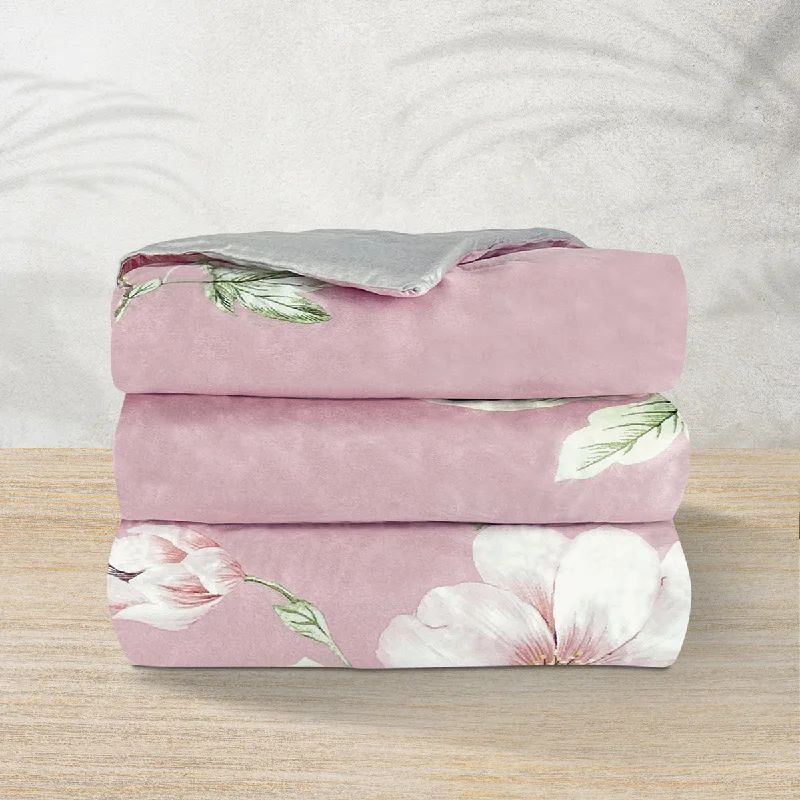 Bamboo - fiber - filled comforters with antibacterial and breathable qualitiesSuzanne Sobelle Viera Pink Comforter Bamboo - fiber - filled comforters with antibacterial and breathable qualitiesSuzanne Sobelle Viera Pink Comforter