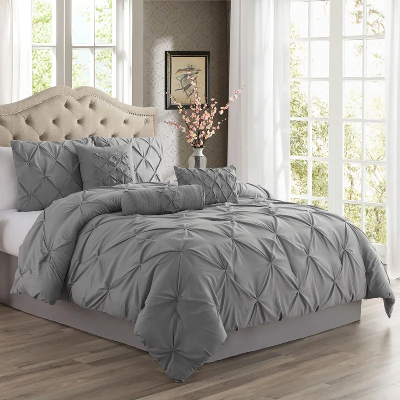 Synthetic - filled comforters like polyester for affordability and hypoallergenic propertiesSwift Home Modern Pintuck Ultra-Soft Microfiber 3-Piece Bedding Comforter Set Synthetic - filled comforters like polyester for affordability and hypoallergenic propertiesSwift Home Modern Pintuck Ultra-Soft Microfiber 3-Piece Bedding Comforter Set