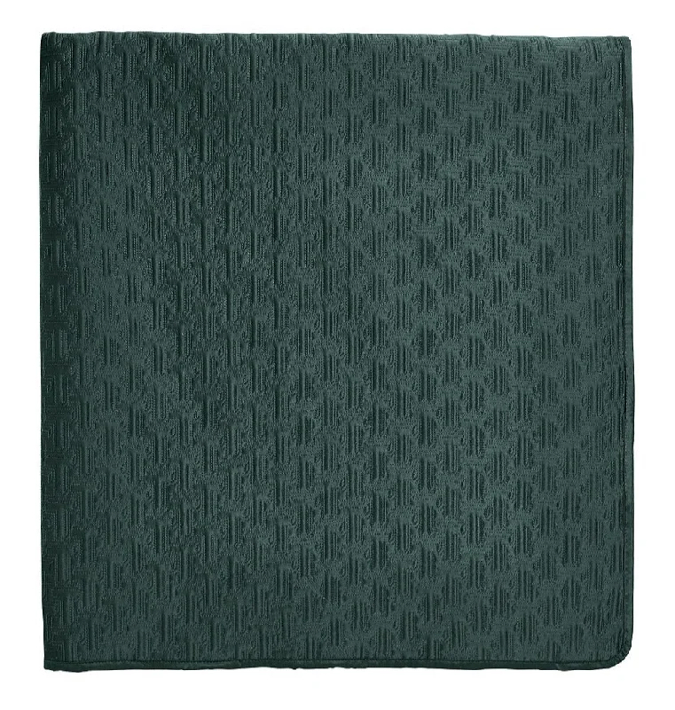industrial style bedspreads with a rugged look for urban loftsTed Baker "T" Quilted Bedspread and Pillow Shams in Forest Green