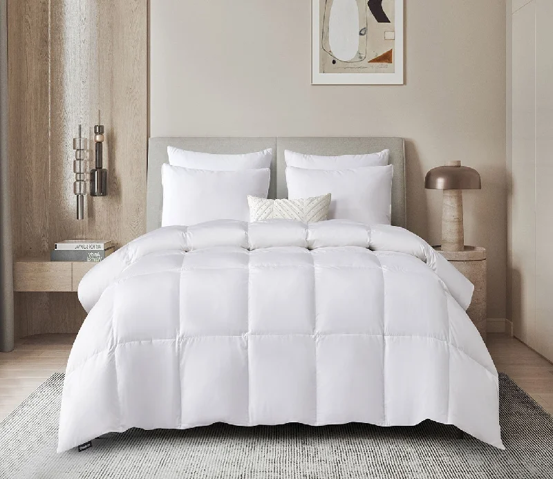 Synthetic - filled comforters like polyester for affordability and hypoallergenic propertiesBeautyrest Tencel Cotton Blend All Season White Down Fiber Comforter Synthetic - filled comforters like polyester for affordability and hypoallergenic propertiesBeautyrest Tencel Cotton Blend All Season White Down Fiber Comforter