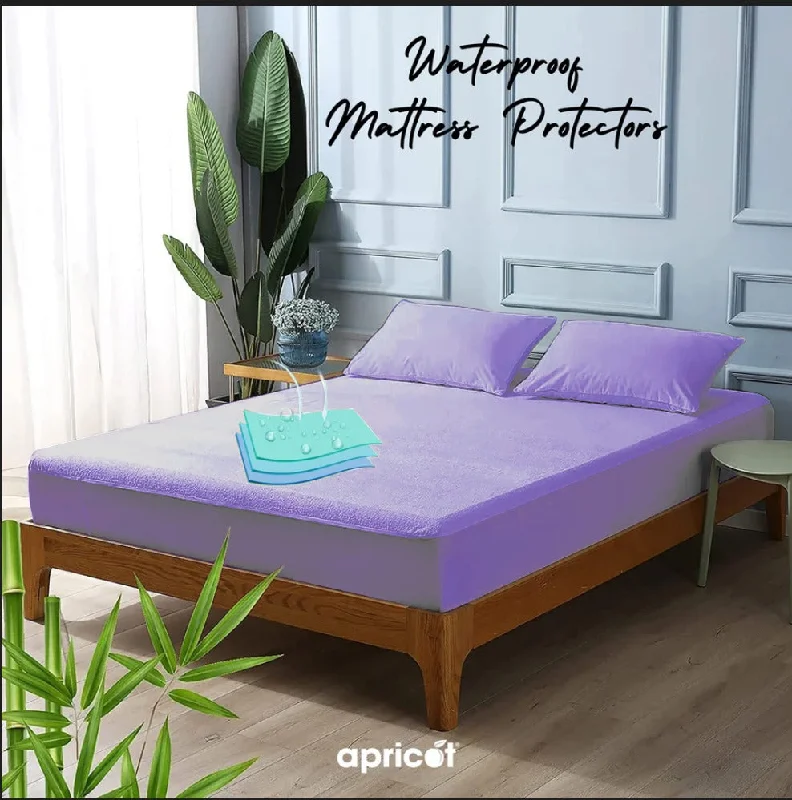 Organic cotton mattresses for a chemical - free sleep surfaceTerry Waterproof Mattress Protector-Purple Organic cotton mattresses for a chemical - free sleep surfaceTerry Waterproof Mattress Protector-Purple