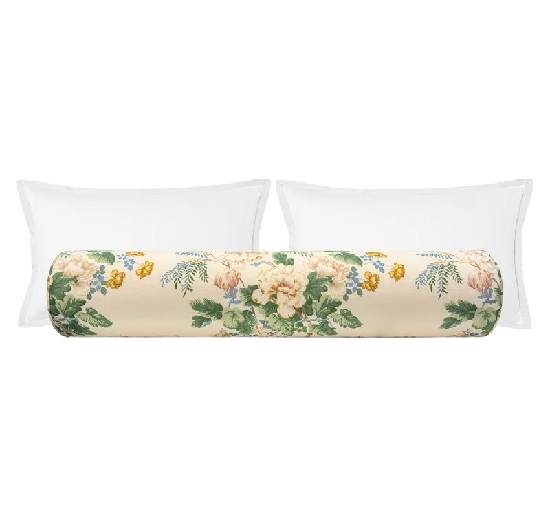 Bolsters for Meditation to Provide Comfortable SeatingTHE BOLSTER :: CHINESE PEONY // GOLD | LEE JOFA Bolsters for Meditation to Provide Comfortable SeatingTHE BOLSTER :: CHINESE PEONY // GOLD | LEE JOFA