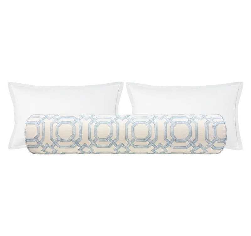 Bolsters for Hammocks to Provide Neck and Back SupportTHE BOLSTER :: LATTICE PRINT // POWDER BLUE Bolsters for Hammocks to Provide Neck and Back SupportTHE BOLSTER :: LATTICE PRINT // POWDER BLUE