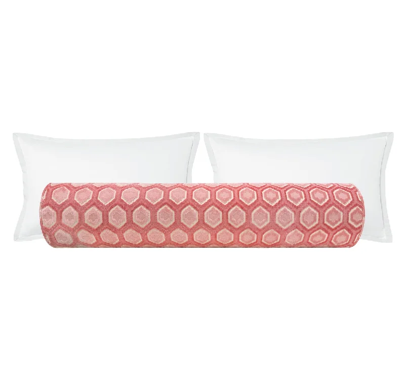 Bolsters for Shiatsu Massages to Target Specific AreasTHE BOLSTER :: MIA CUT VELVET // PINK PEONY Bolsters for Shiatsu Massages to Target Specific AreasTHE BOLSTER :: MIA CUT VELVET // PINK PEONY