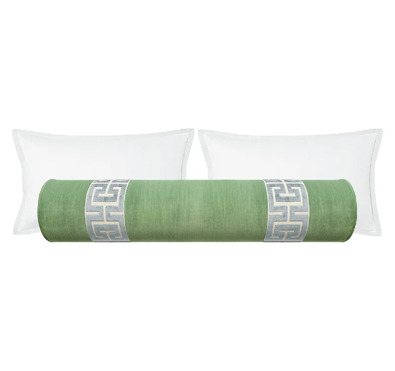 Bolsters for Toddlers' Nap Time to Keep Them SecureTHE BOLSTER :: STRIE VELVET // JADE + GREEK TRIM