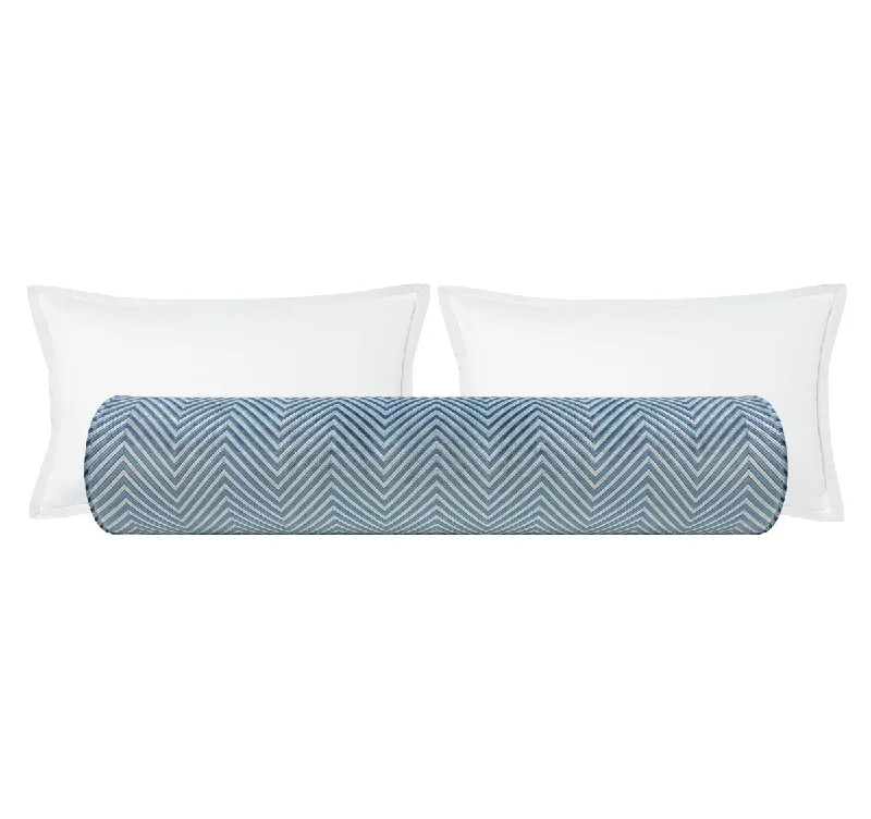 Bolsters for Beach Blankets to Use as a PillowTHE BOLSTER :: ZARA CUT VELVET // CAPRI BLUE Bolsters for Beach Blankets to Use as a PillowTHE BOLSTER :: ZARA CUT VELVET // CAPRI BLUE