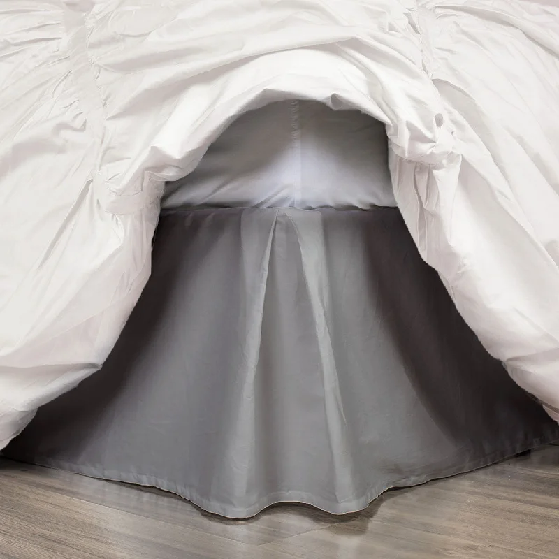 Bed skirts for beds with a leather - upholstered frameBed skirts for adjustable - height bedsThe Pleated Grey Bed Skirt Bed skirts for beds with a leather - upholstered frameBed skirts for adjustable - height bedsThe Pleated Grey Bed Skirt