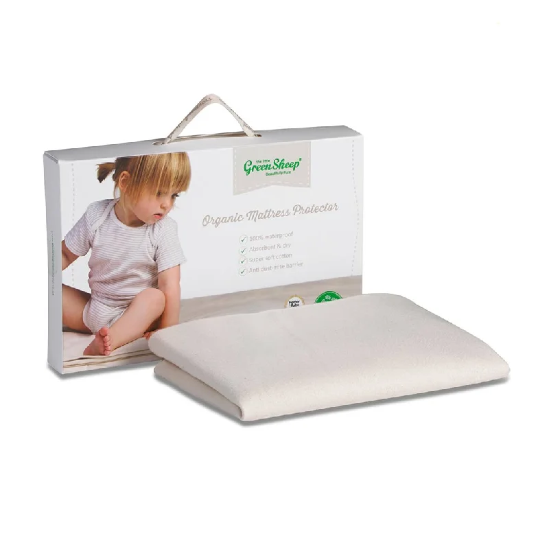 Latex mattresses with natural bounce and breathabilityThe Little Green Sheep - Large Crib Natural Mattress Protector - 83x50cm Latex mattresses with natural bounce and breathabilityThe Little Green Sheep - Large Crib Natural Mattress Protector - 83x50cm