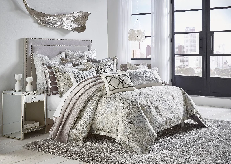 Polyester - filled duvets known for their durability and easy careTheo Grey Duvet Set Polyester - filled duvets known for their durability and easy careTheo Grey Duvet Set