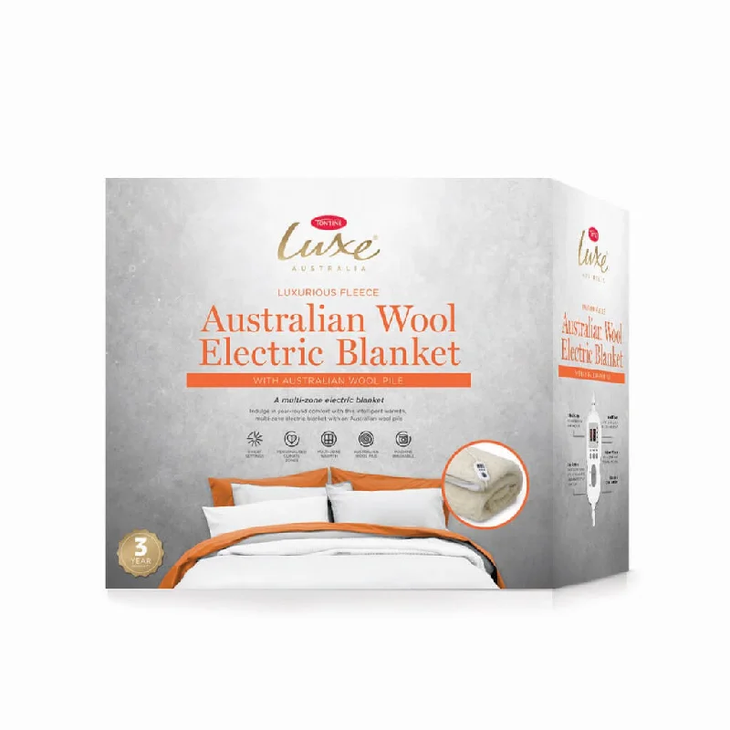 Cashmere blankets for ultimate softness and luxuryTontine Luxe Australian Wool Multizone Electric Blanket Cashmere blankets for ultimate softness and luxuryTontine Luxe Australian Wool Multizone Electric Blanket
