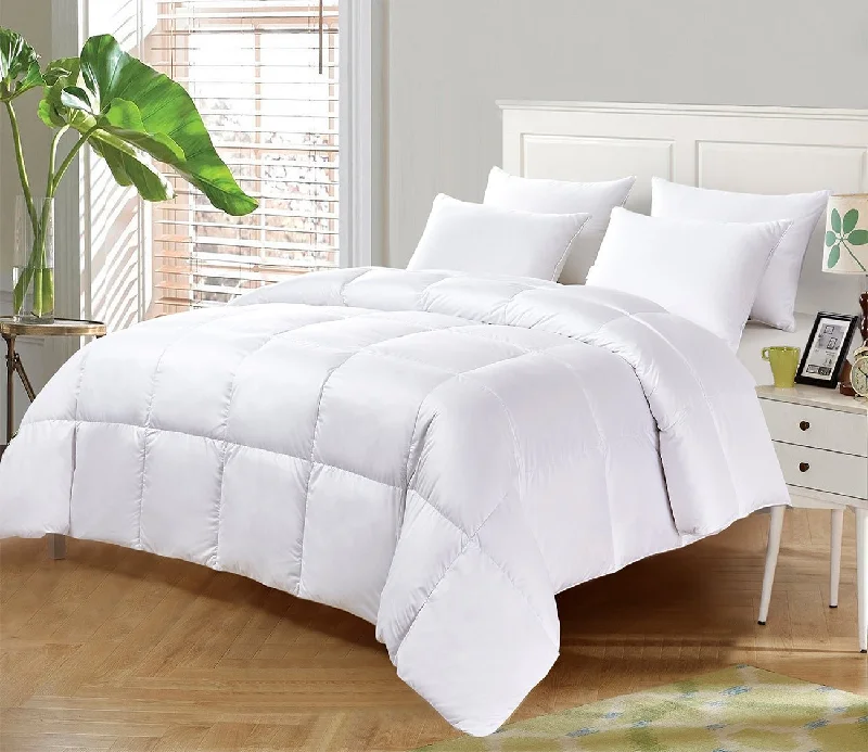 Duck down comforters with a softer feel and good warmth retentionKathy Ireland Ultra-Soft Nano-Touch White Down Fiber Comforter Duck down comforters with a softer feel and good warmth retentionKathy Ireland Ultra-Soft Nano-Touch White Down Fiber Comforter