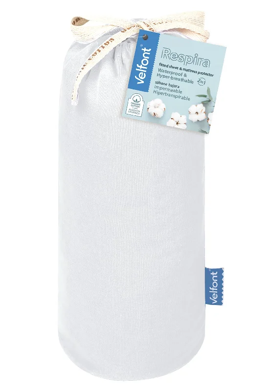 Gel - infused memory foam mattresses for cooler sleepVelfont "Respira" 100% Organic Cotton Fitted Sheets in White Gel - infused memory foam mattresses for cooler sleepVelfont "Respira" 100% Organic Cotton Fitted Sheets in White