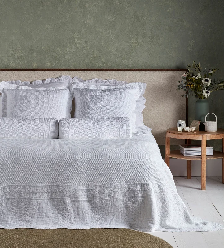 coastal style bedspreads with nautical elements like anchors and stripes for beach - themed roomsWhite Verity 100% Cotton Bedspread coastal style bedspreads with nautical elements like anchors and stripes for beach - themed roomsWhite Verity 100% Cotton Bedspread
