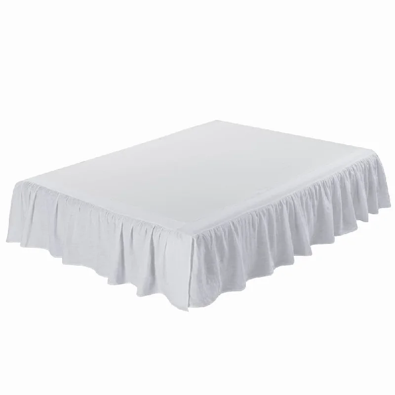 Bed skirts for water beds to give them a more traditional lookBed skirts for beds with a metal frameWHOLINENS French Linen Bed Skirt 16 Inches Dust Ruffle Bed skirts for water beds to give them a more traditional lookBed skirts for beds with a metal frameWHOLINENS French Linen Bed Skirt 16 Inches Dust Ruffle