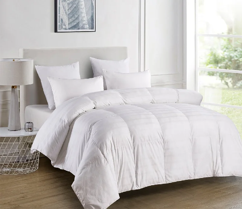 Silk - filled comforters for a luxurious and smooth touchBlue Ridge Home Windowpane Duraloft Extra Warmth Down Alternative Comforter