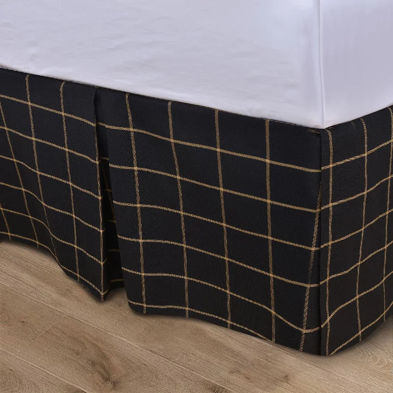 Bed skirts for beds with a rectangular frameBed skirts for beds with a leather - upholstered frameWindowpane Plaid Tailored Bed Skirt, King Bed skirts for beds with a rectangular frameBed skirts for beds with a leather - upholstered frameWindowpane Plaid Tailored Bed Skirt, King