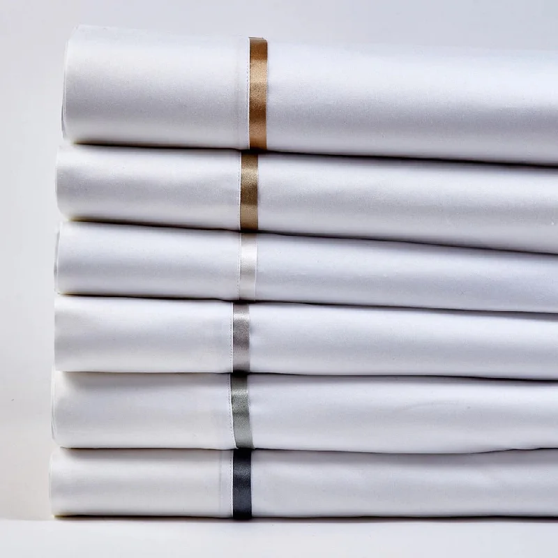 Rayon - Cotton Sheets for a Breathable and Soft BlendCotton Sheet Sets with Charmeuse Trim by Ann Gish Rayon - Cotton Sheets for a Breathable and Soft BlendCotton Sheet Sets with Charmeuse Trim by Ann Gish