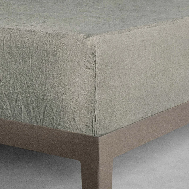 Sheet Sets with Multiple Pillowcase OptionsBasix Linen Fitted Sheet - Argent