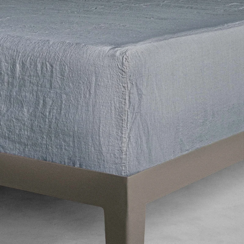 Hypoallergenic Silk Sheets for Sensitive SleepersBasix Linen Fitted Sheet - Roy