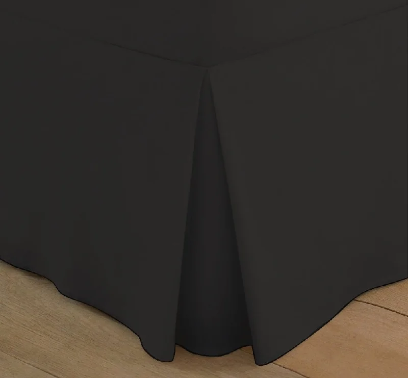 Moisture - Wicking Cotton Sheets for a Dry and Comfortable SleepBox Pleated Base Valance King Size Black - 200 TC Percale Moisture - Wicking Cotton Sheets for a Dry and Comfortable SleepBox Pleated Base Valance King Size Black - 200 TC Percale
