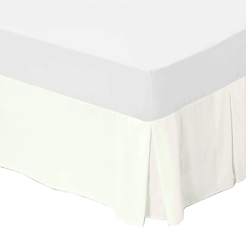 Sheet Sets with Multiple Pillowcase OptionsBox Pleated Base Valance King Size - Cream - 200 TC Sheet Sets with Multiple Pillowcase OptionsBox Pleated Base Valance King Size - Cream - 200 TC