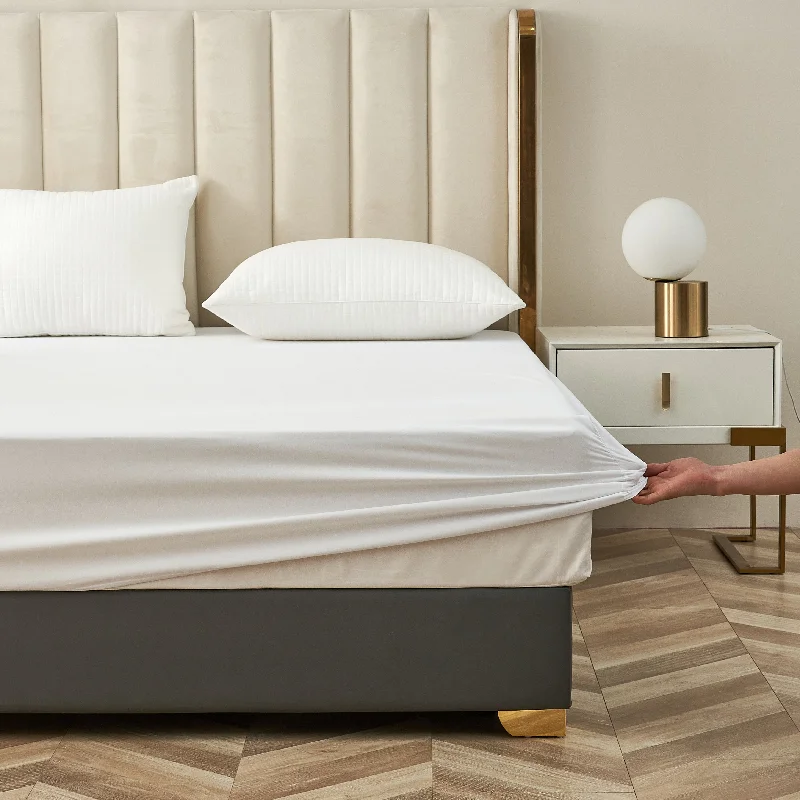 King - Size Sheet Sets with a Decorative Pillow SetSuper King 18" Extra Deep Brushed Cotton Flannelette Fitted Sheet White