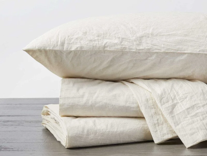 Sheet Sets with Multiple Pillowcase OptionsUndyed Organic Crinkled Percale Sheet Sets by Coyuchi Sheet Sets with Multiple Pillowcase OptionsUndyed Organic Crinkled Percale Sheet Sets by Coyuchi
