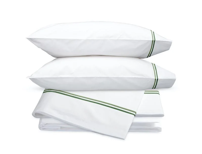 Hypoallergenic Silk Sheets for Sensitive SleepersEssex Green Embroidered Hotel Sheet Set by Matouk Hypoallergenic Silk Sheets for Sensitive SleepersEssex Green Embroidered Hotel Sheet Set by Matouk