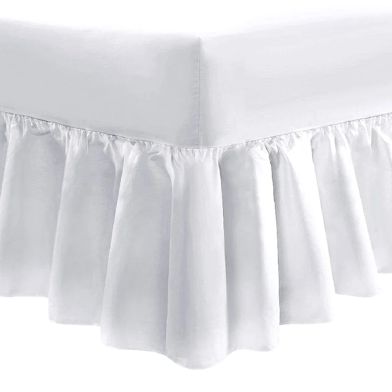Organic Flannel Sheets for a Natural and Warm SleepSuper King Size Valance Sheet Frilled Extra Long White 200 Tc Organic Flannel Sheets for a Natural and Warm SleepSuper King Size Valance Sheet Frilled Extra Long White 200 Tc