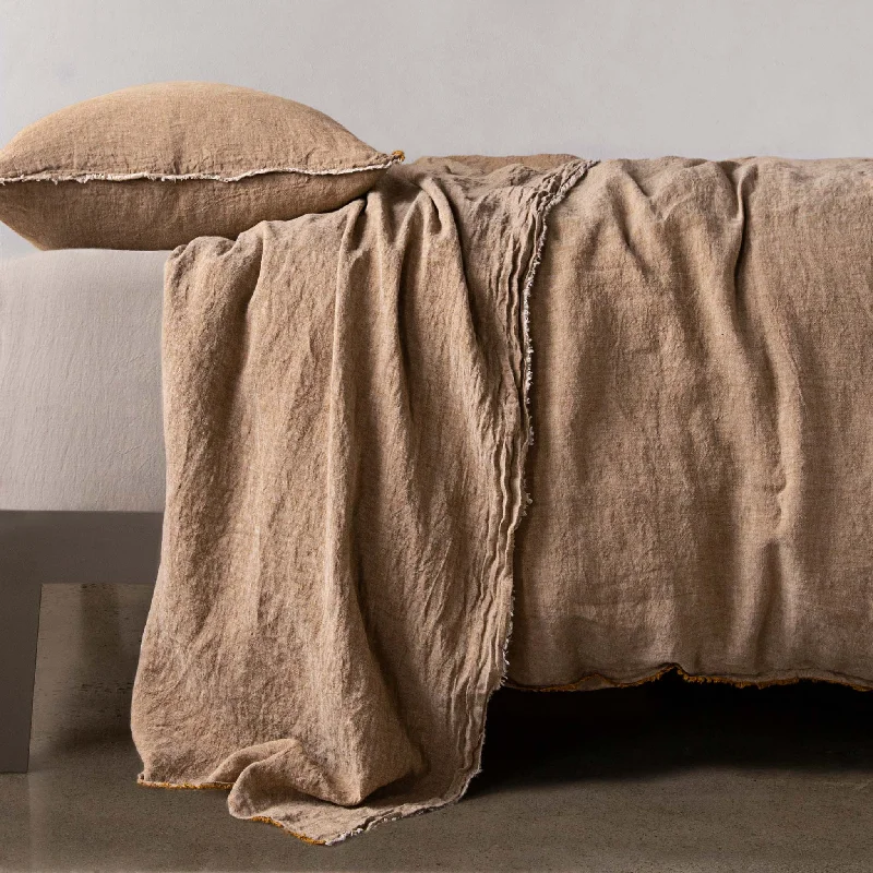 Anti - Pill Microfiber Sheets for a Smooth AppearanceFlocca Linen Flat Sheet - Brun Anti - Pill Microfiber Sheets for a Smooth AppearanceFlocca Linen Flat Sheet - Brun