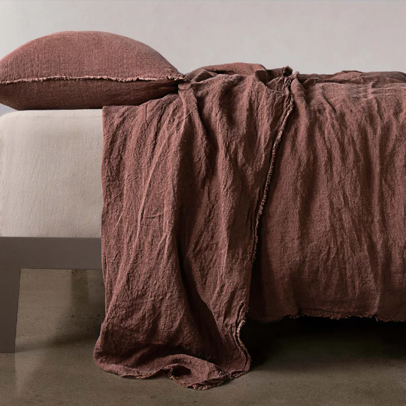 Quilted Cotton Sheets for a Warm and Inviting BedFlocca Linen Flat Sheet - Moro