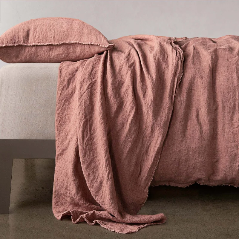 Fitted Sheets with Reinforced Corners for Long - Lasting UseFlocca Linen Flat Sheet - Rosa Fitted Sheets with Reinforced Corners for Long - Lasting UseFlocca Linen Flat Sheet - Rosa