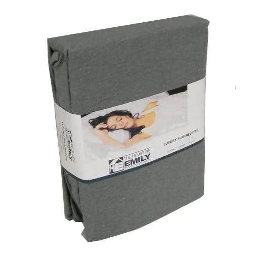 Moisture - Wicking Cotton Sheets for a Dry and Comfortable SleepGrey Flannelette Fitted Sheet Double 12" Extra Deep Fully Elasticated Moisture - Wicking Cotton Sheets for a Dry and Comfortable SleepGrey Flannelette Fitted Sheet Double 12" Extra Deep Fully Elasticated