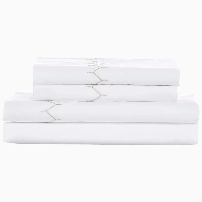Moisture - Wicking Cotton Sheets for a Dry and Comfortable SleepStitched Sand Sheet Sets by John Robshaw Moisture - Wicking Cotton Sheets for a Dry and Comfortable SleepStitched Sand Sheet Sets by John Robshaw